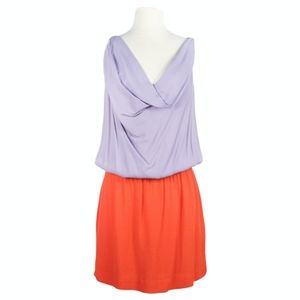Diane von Furstenberg Silk Color Block Dress